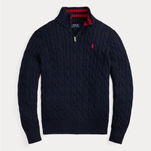 Ralph Lauren Cable-Knit Quarter Zip